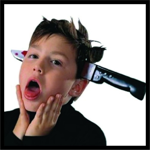 Μαχαίρι μέσα από το κεφάλι image