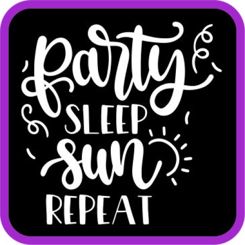 Party Sleep Sun Repeat image